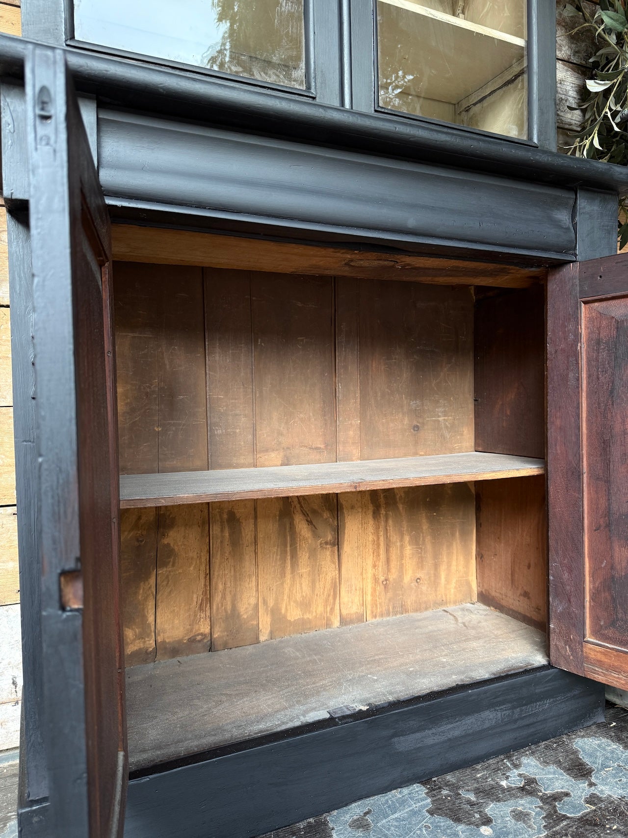 Handsome glazed Victorian dresser