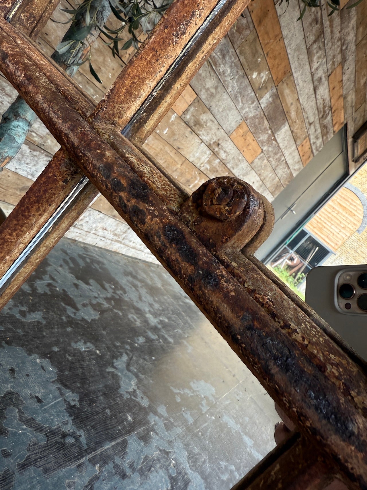 Fabulous industrial crittall mirrored window frame