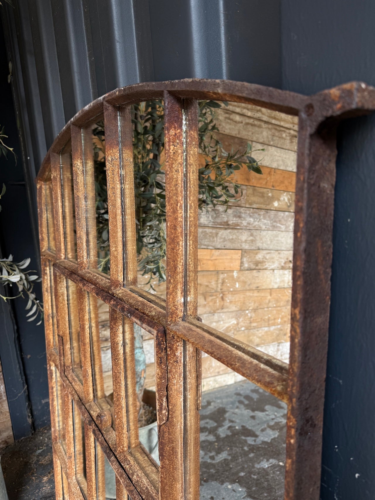 Fabulous industrial crittall mirrored window frame