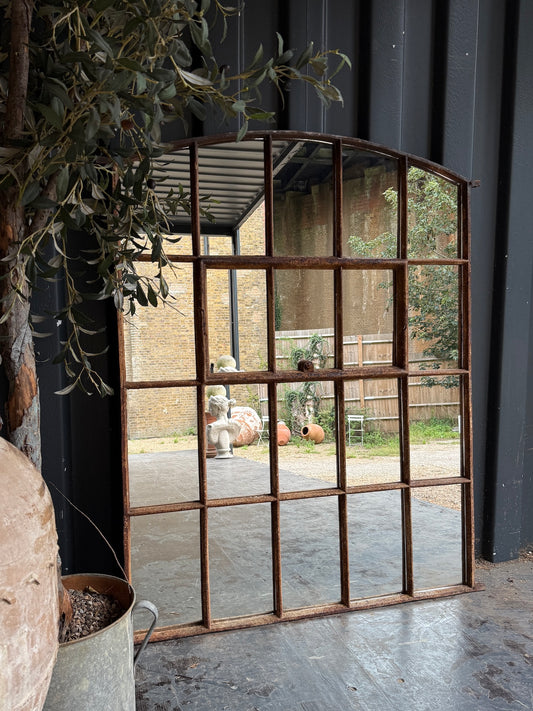 Fabulous industrial crittall mirrored window frame
