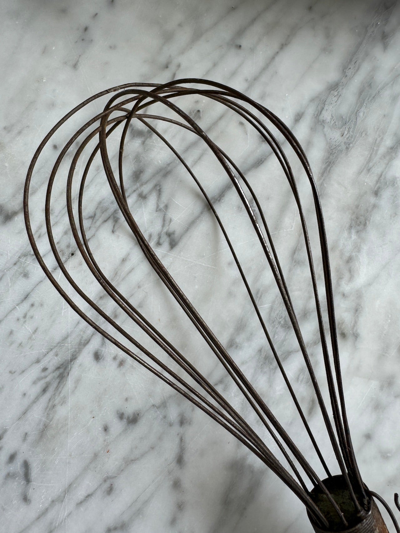 Vintage French extra large chef's whisk