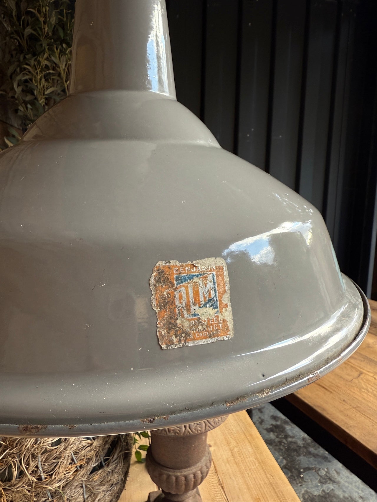 Vintage Benjamin factory lamp
