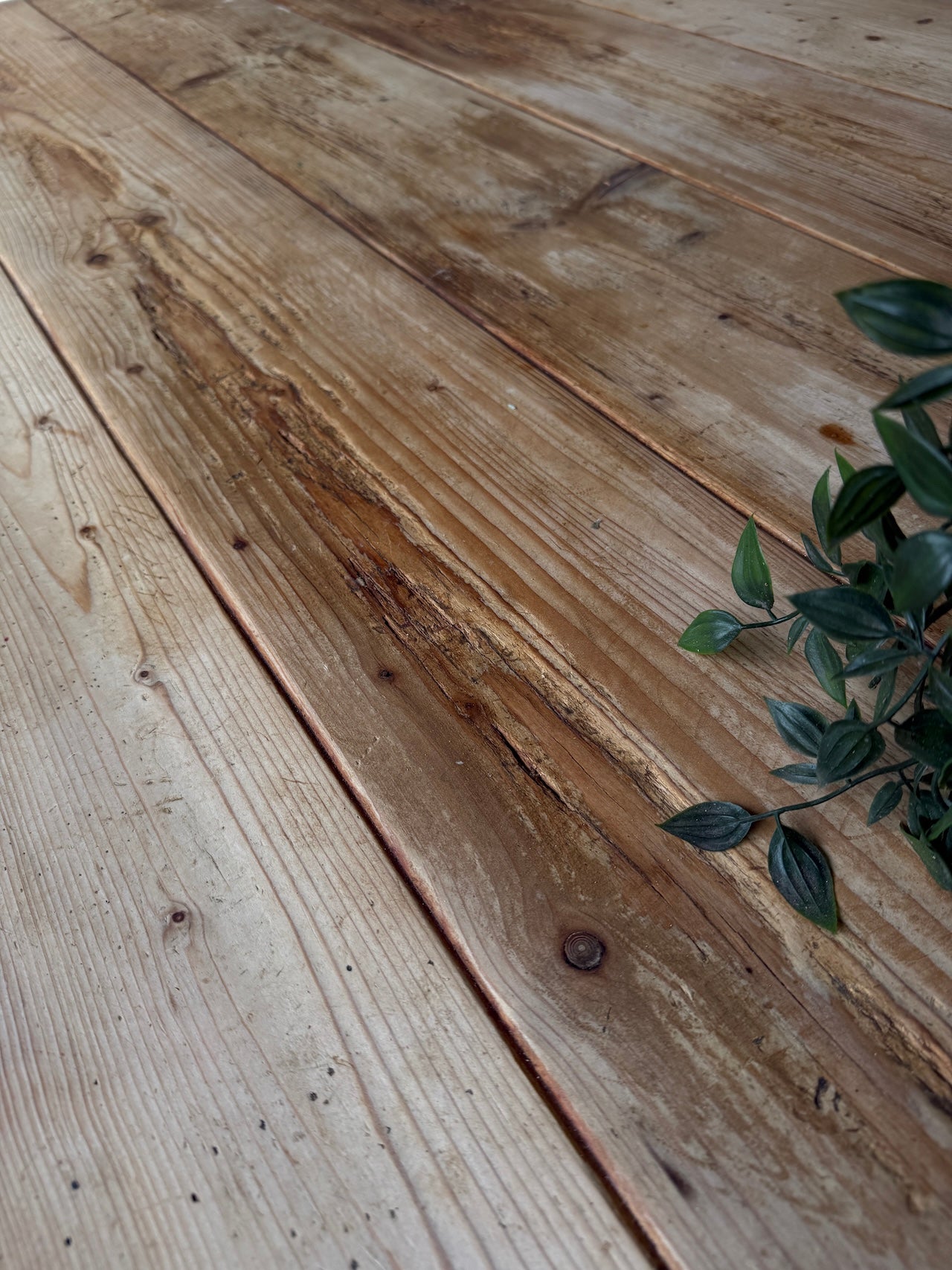 Reclaimed trestle style table
