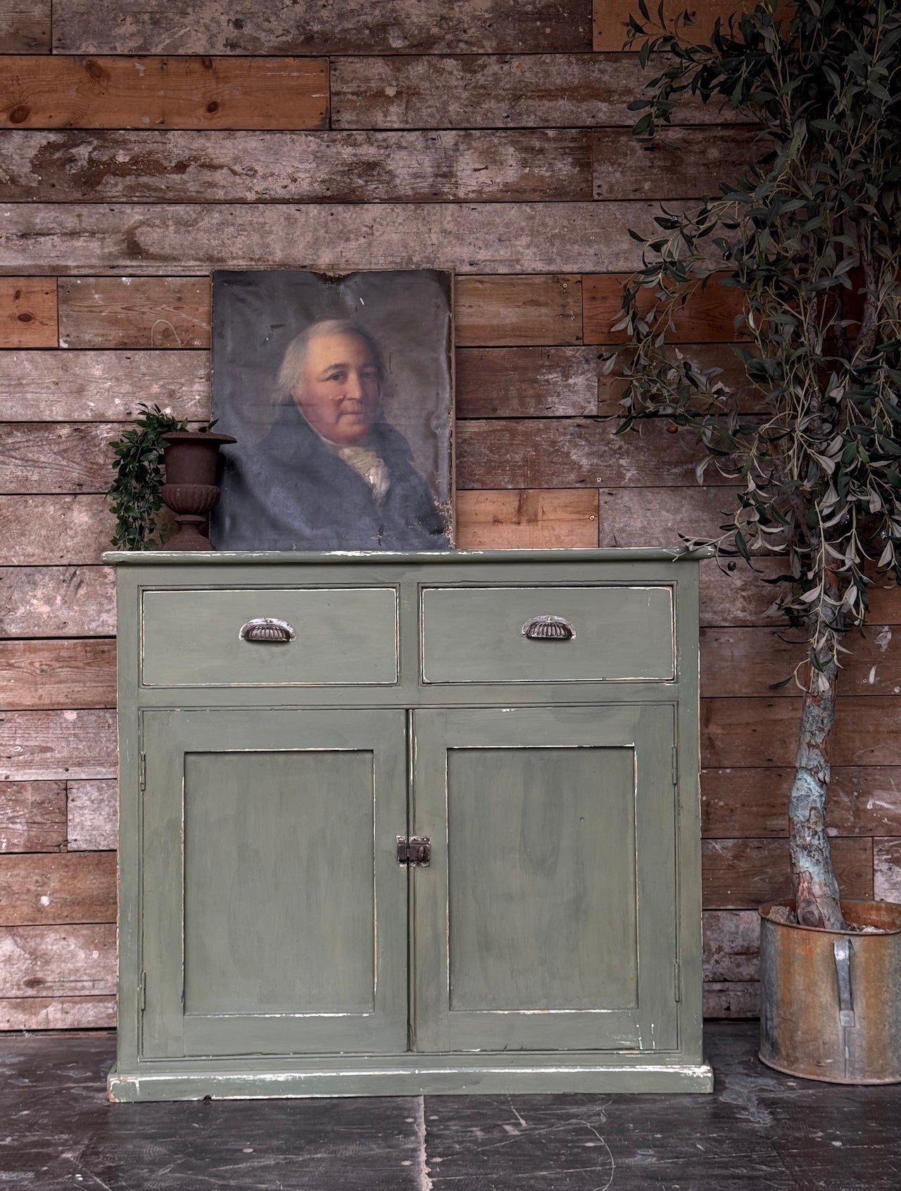 Rustic old pine sideboard