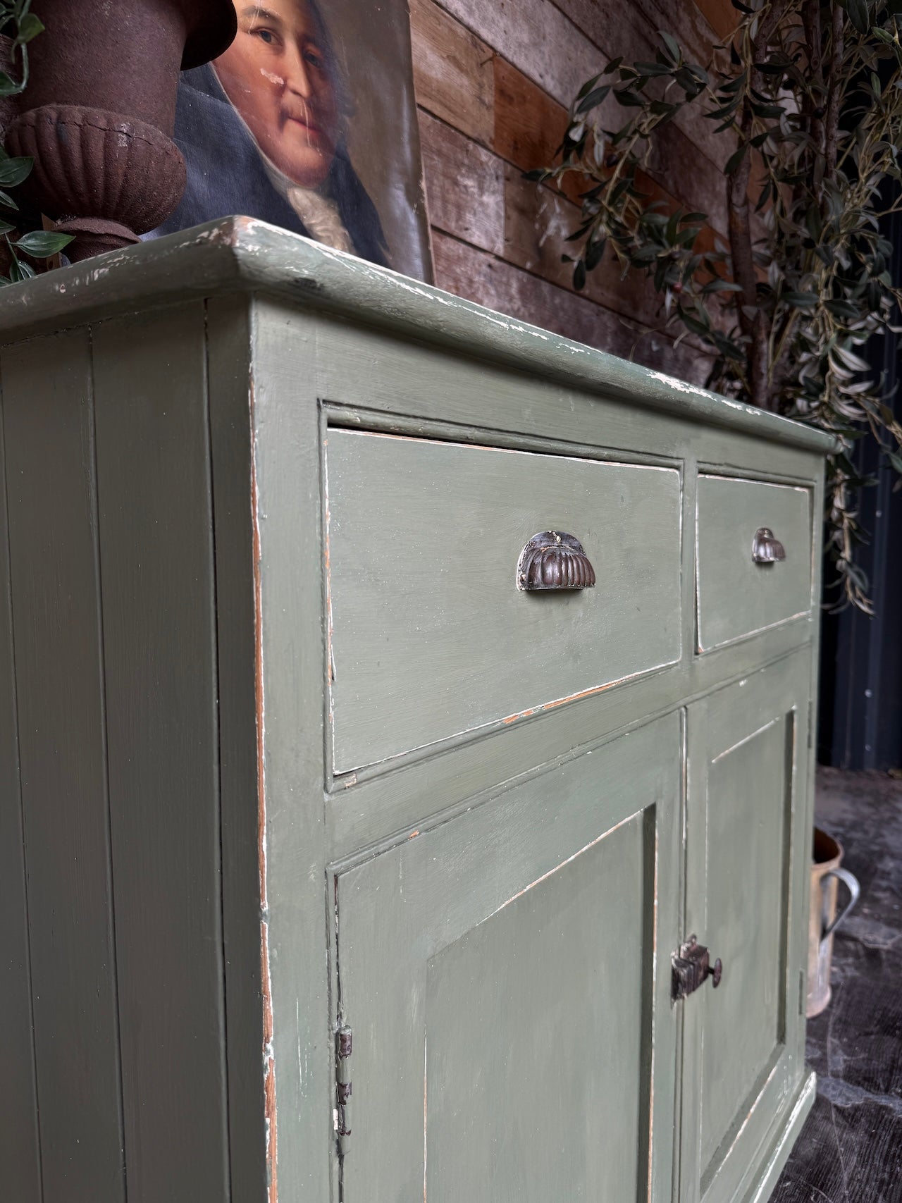 Rustic old pine sideboard