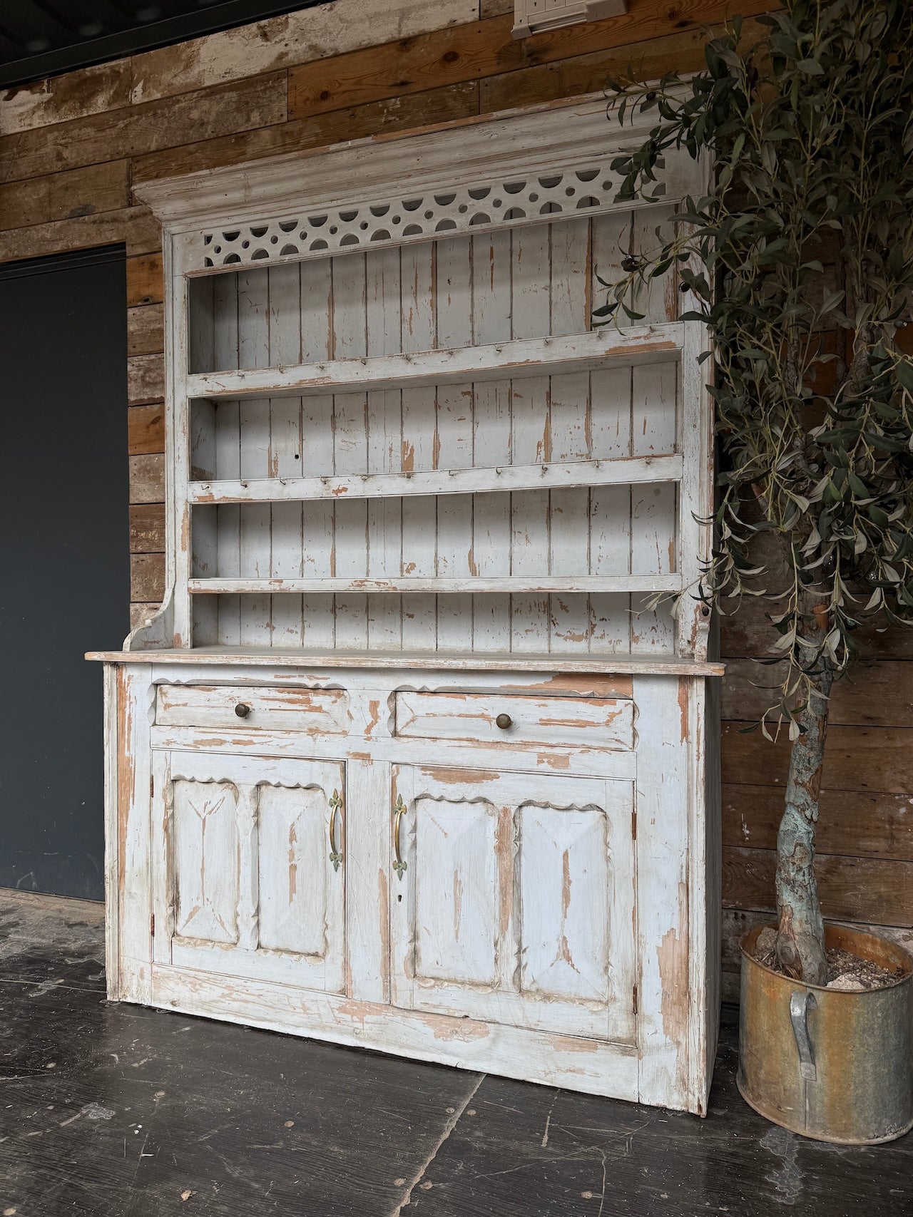 Rustic old pine dresser