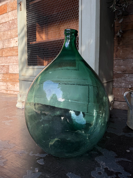 Gorgeous big vintage French demi john bottle