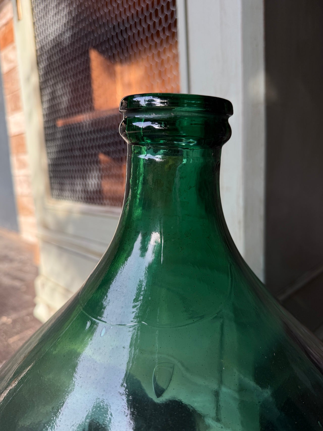 Gorgeous big vintage French demi john bottle