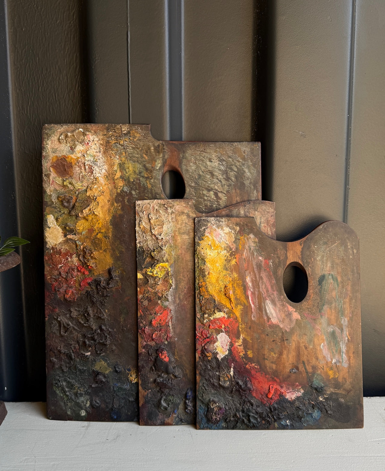 Vintage artists palettes