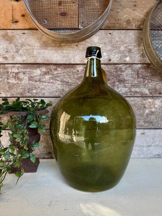 Gorgeous vintage French demi john bottle