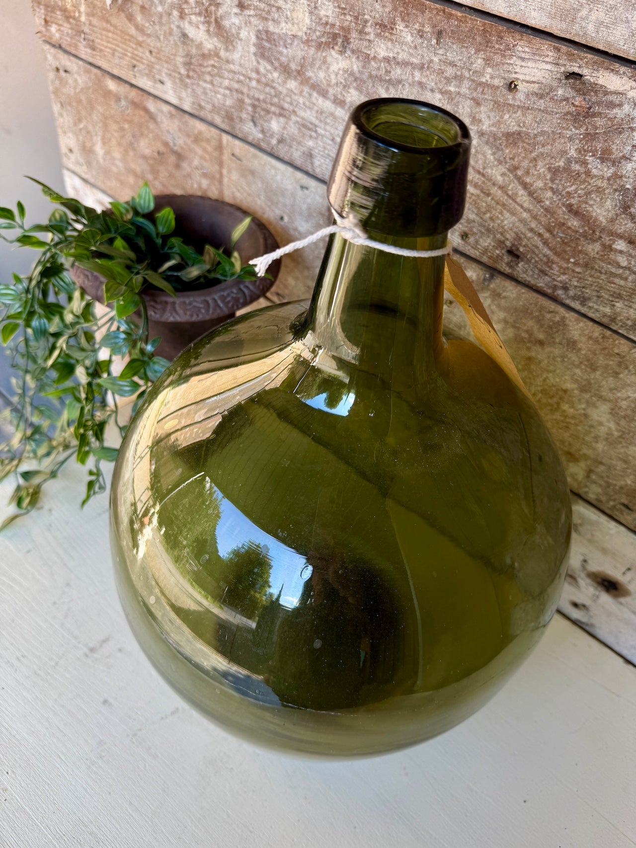 Gorgeous vintage French demi john bottle