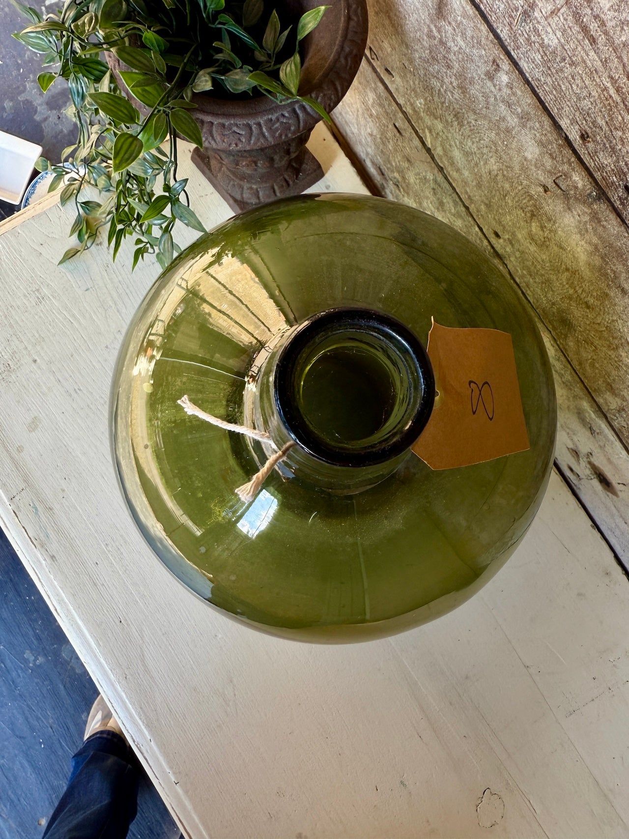 Gorgeous vintage French demi john bottle