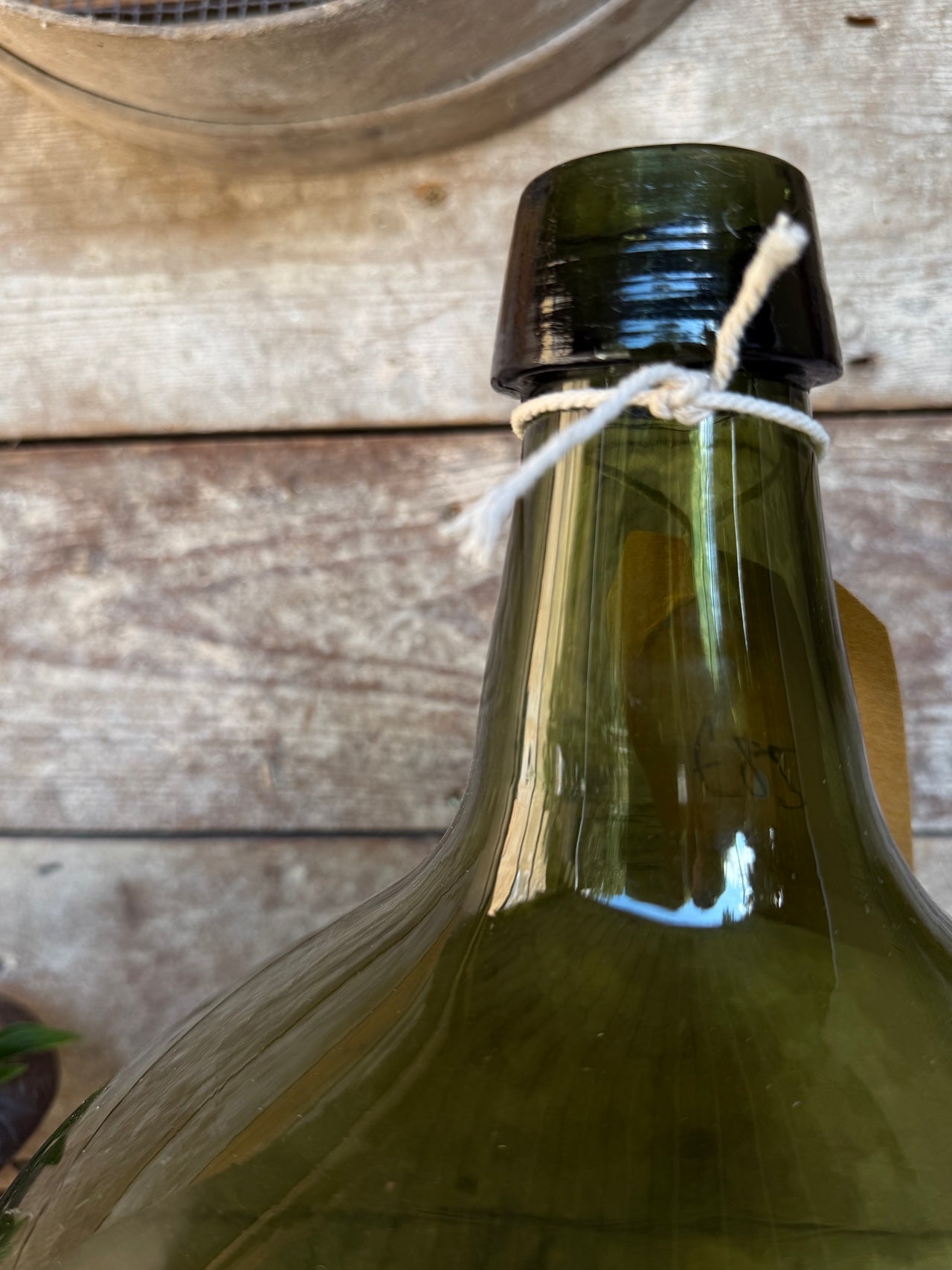 Gorgeous vintage French demi john bottle