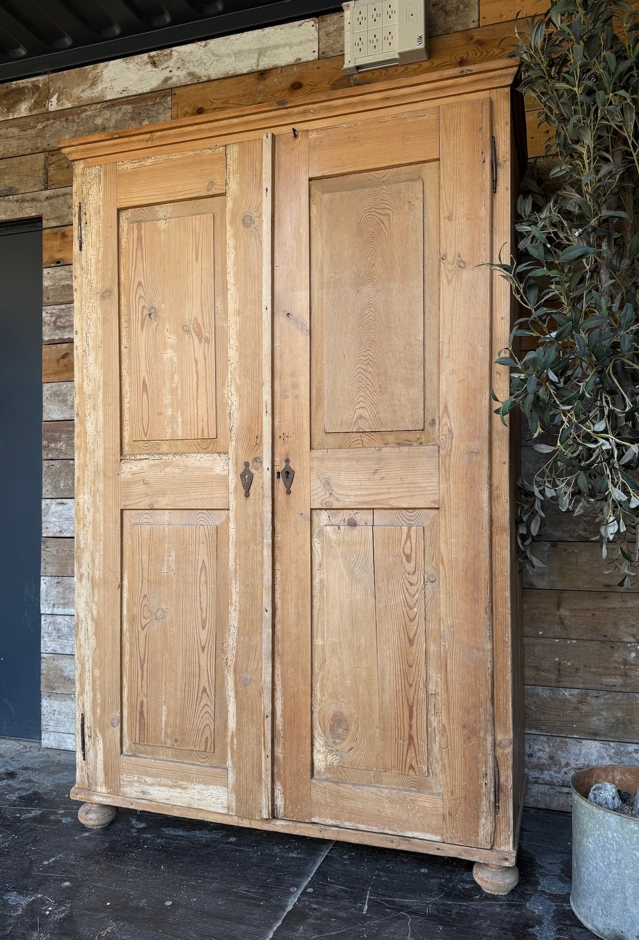 Belgian pine housekeepers cupboard