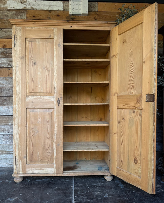 Belgian pine housekeepers cupboard