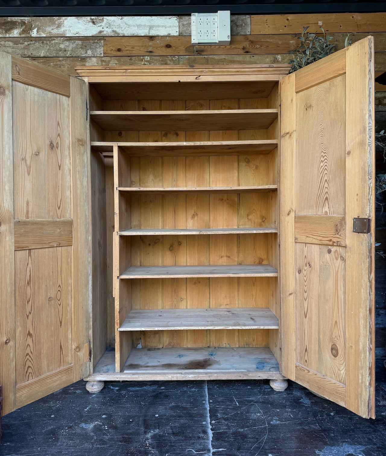 Belgian pine housekeepers cupboard