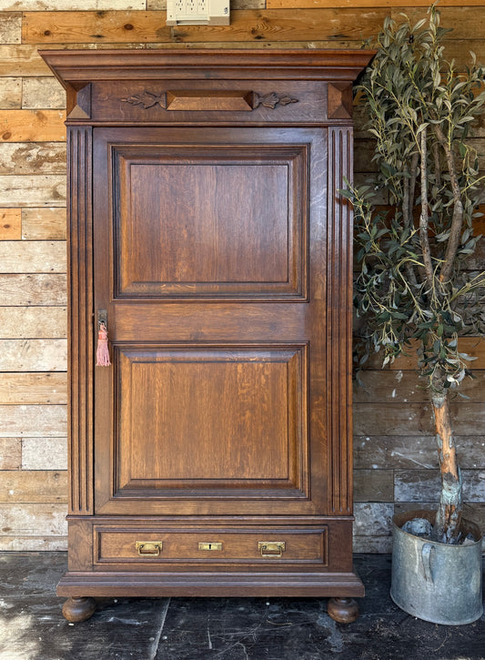 Belgian oak cloaks cupboard