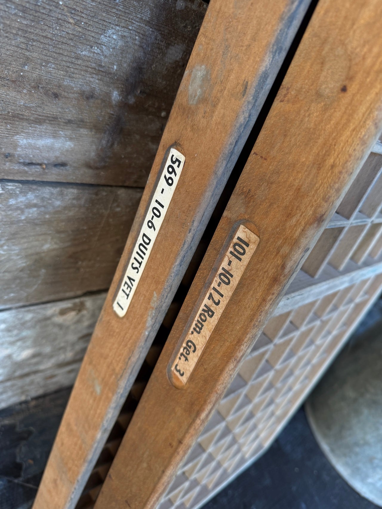 Vintage printers trays
