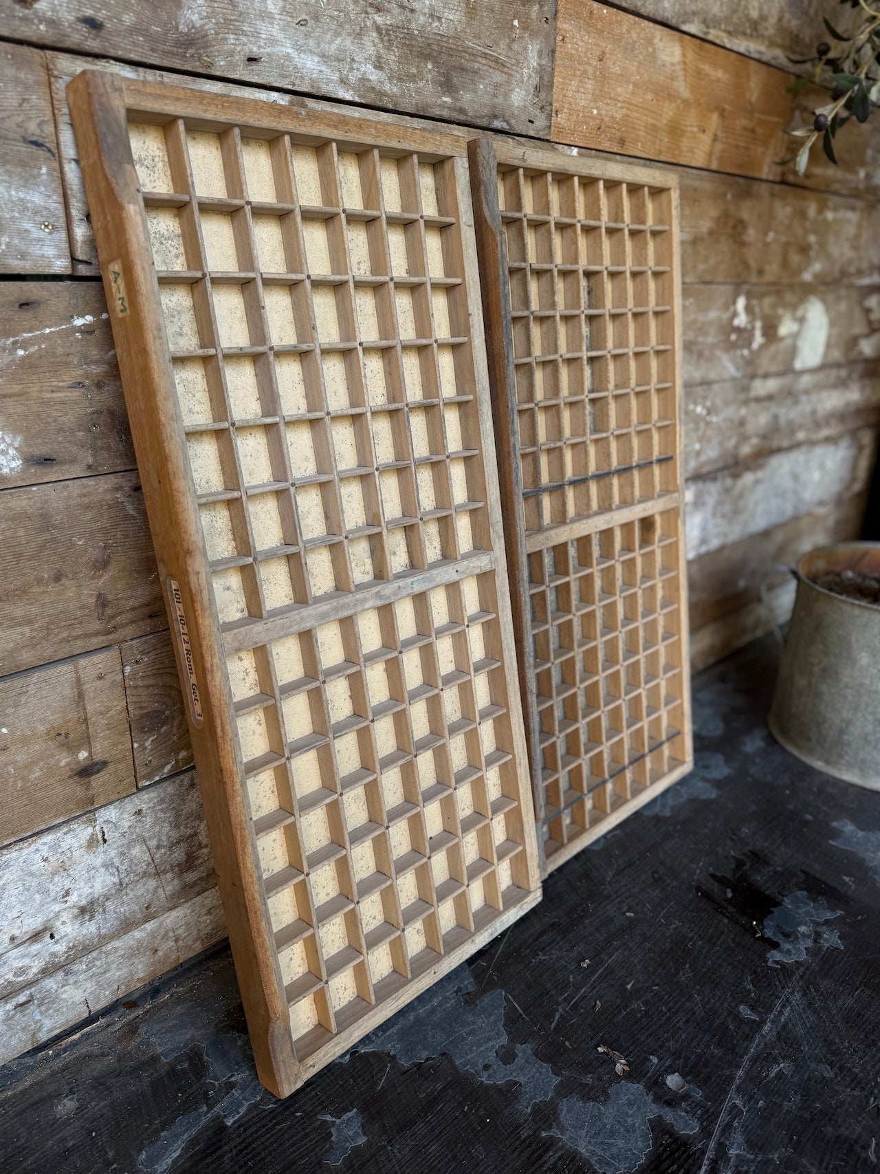 Vintage printers trays