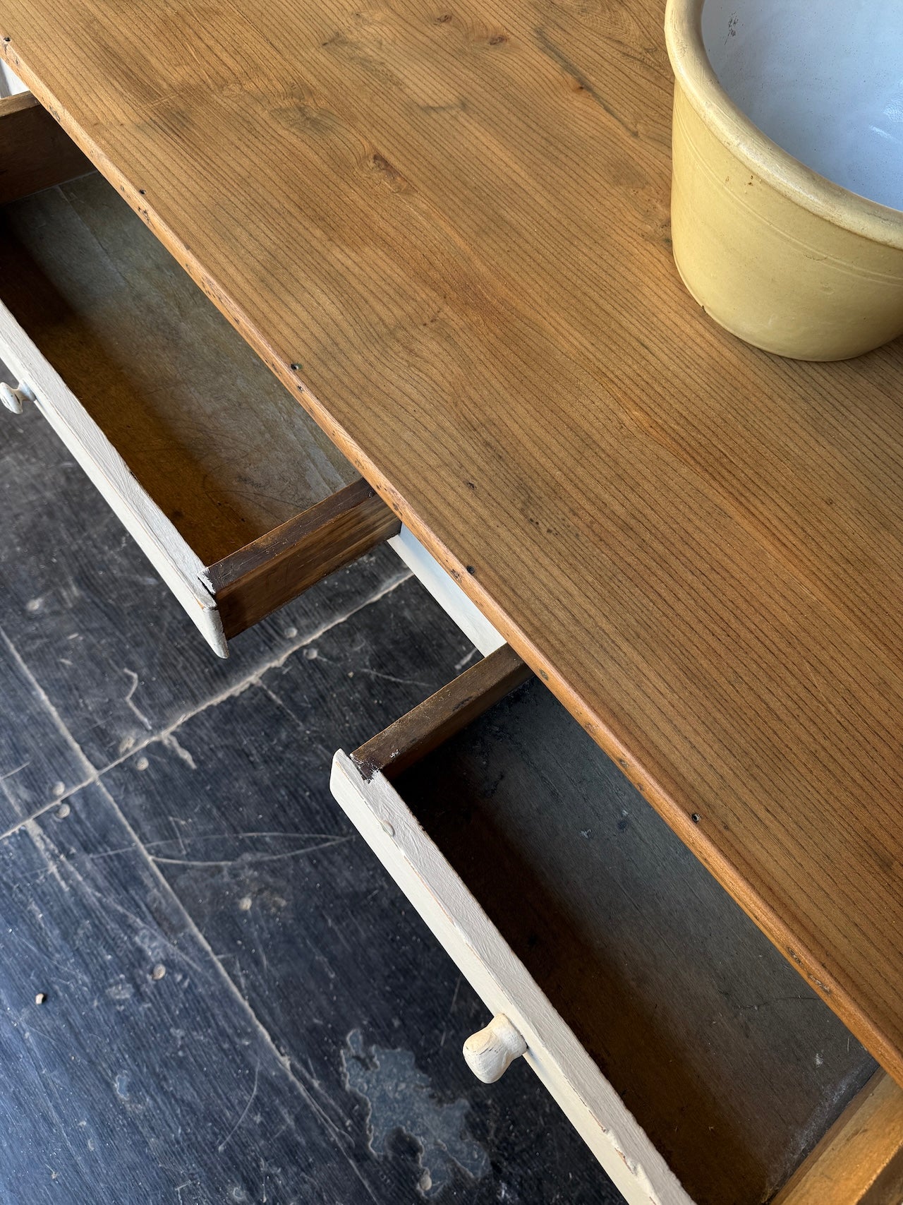 Rustic Belgian farmhouse table