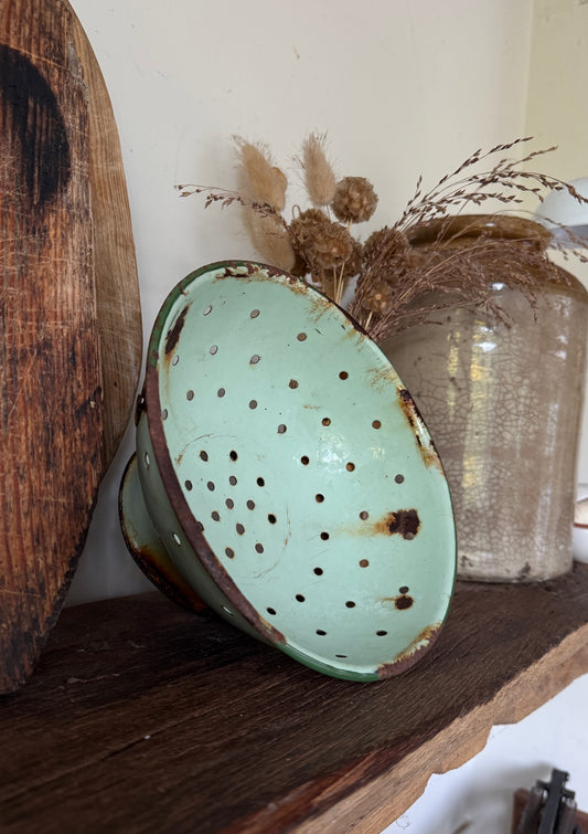 Rustic vintage colander