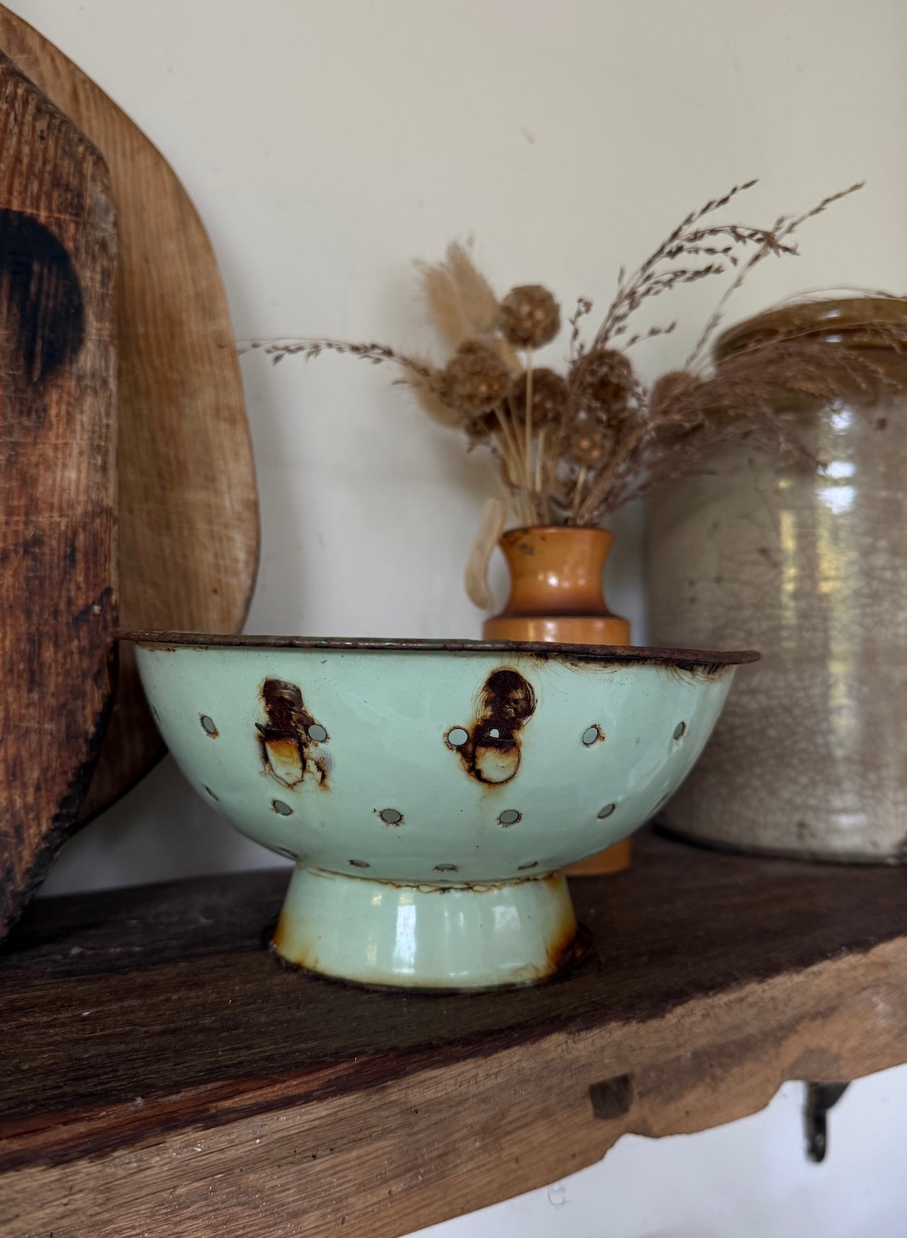 Rustic vintage colander