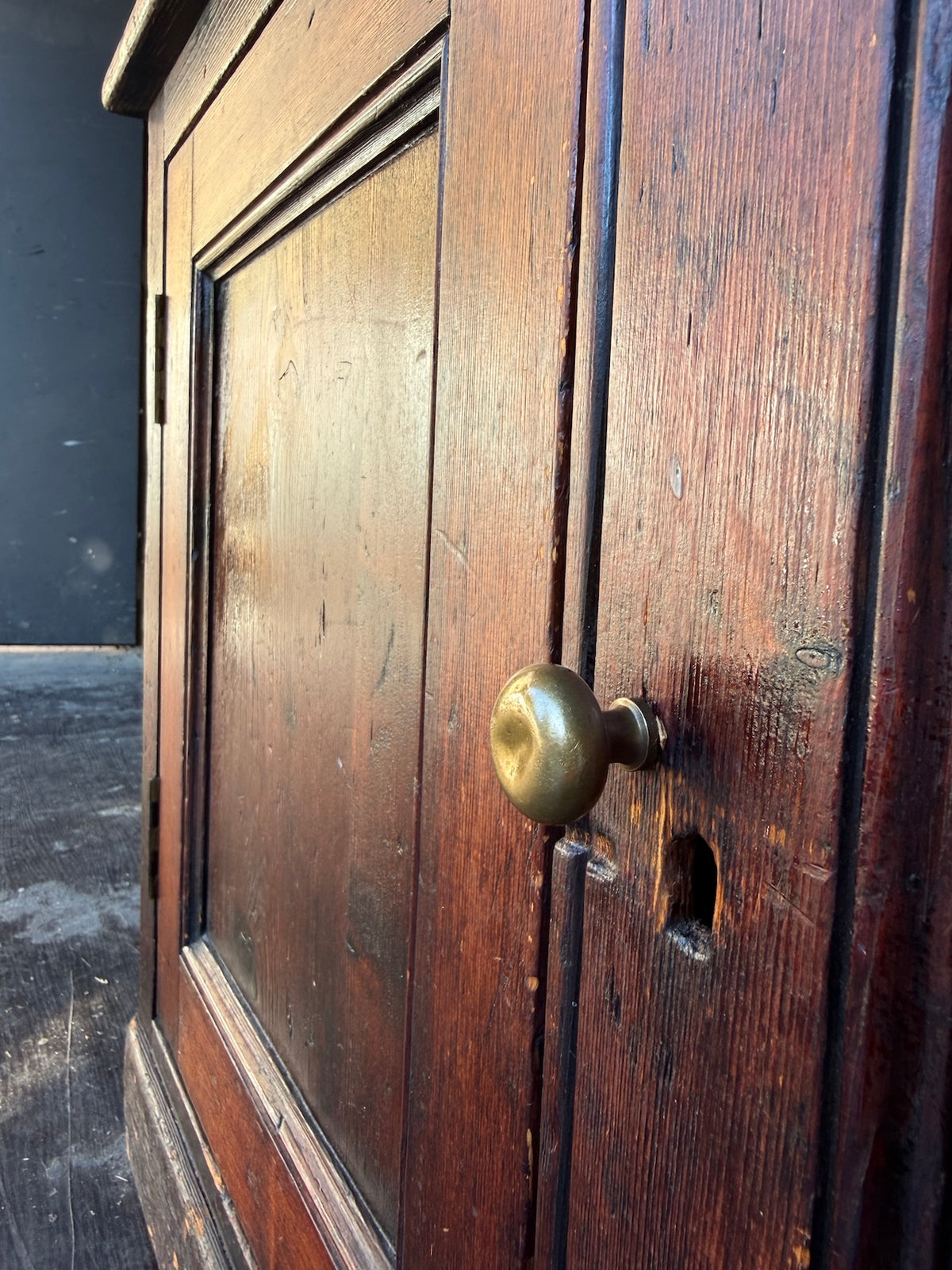 Small antique pine cupboard