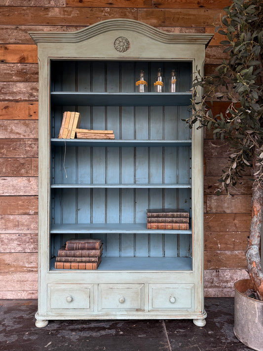 Gorgeous painted open bookcase