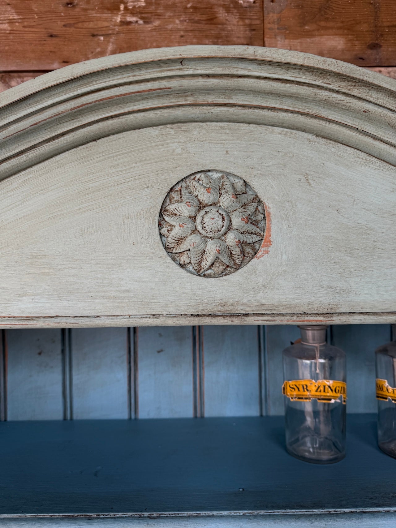 Gorgeous painted open bookcase