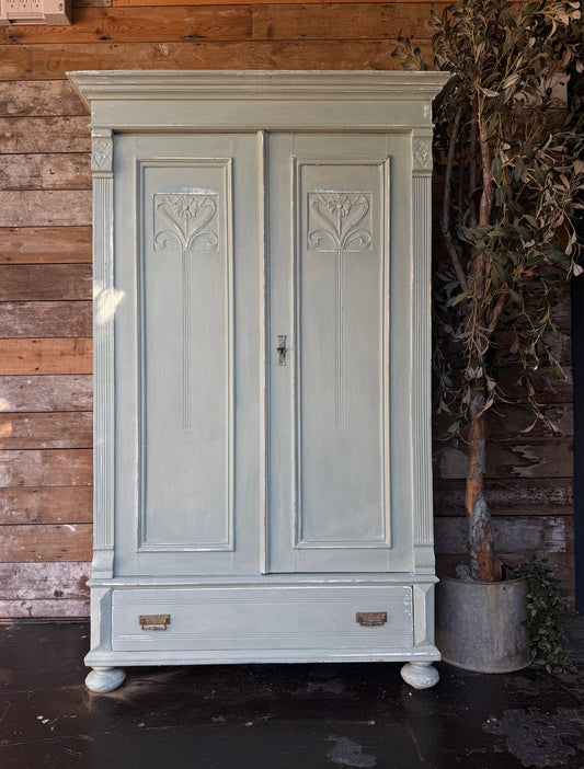Dutch Painted Cupboard / Childs Wardrobe