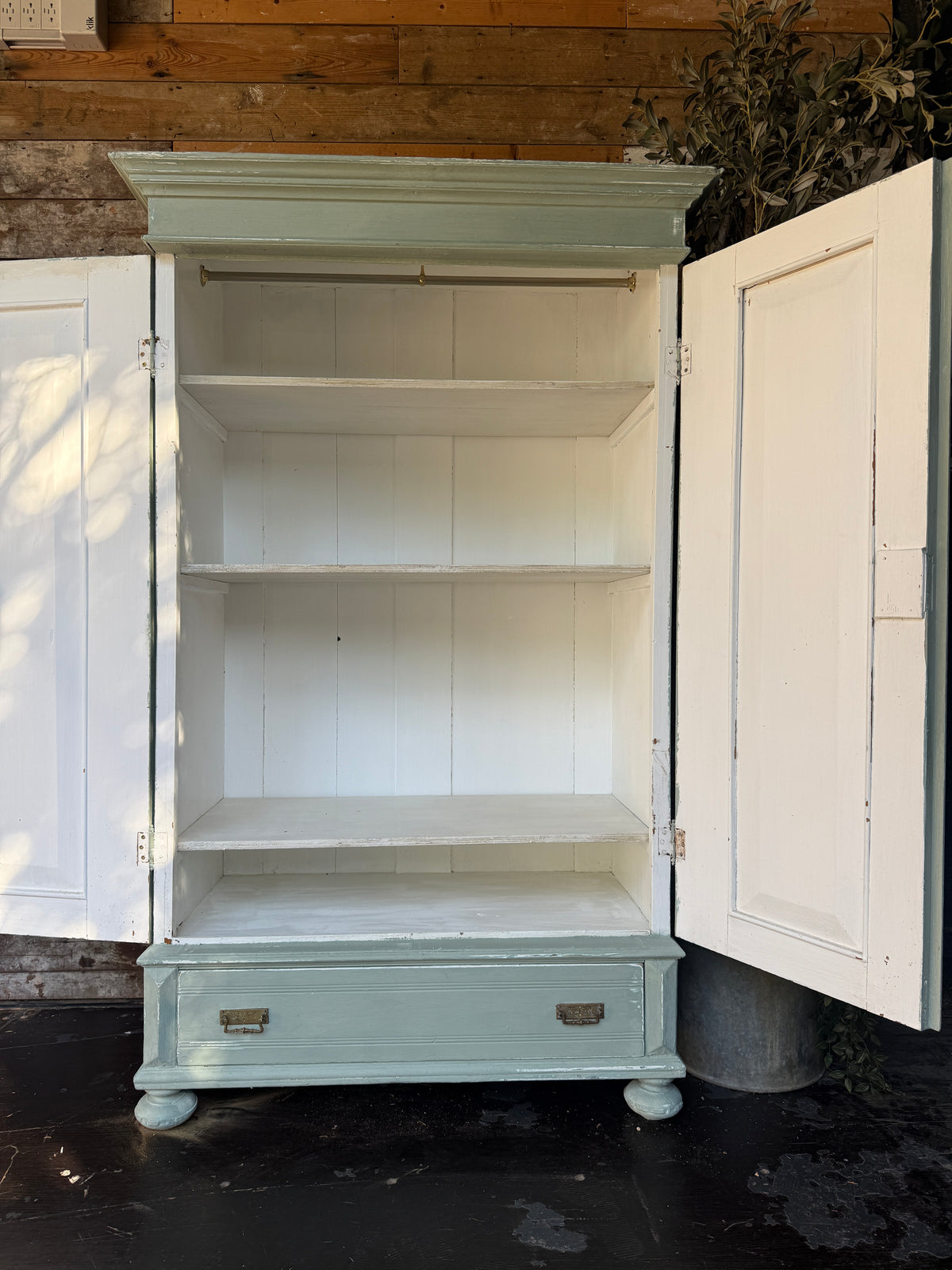Dutch Painted Cupboard / Childs Wardrobe
