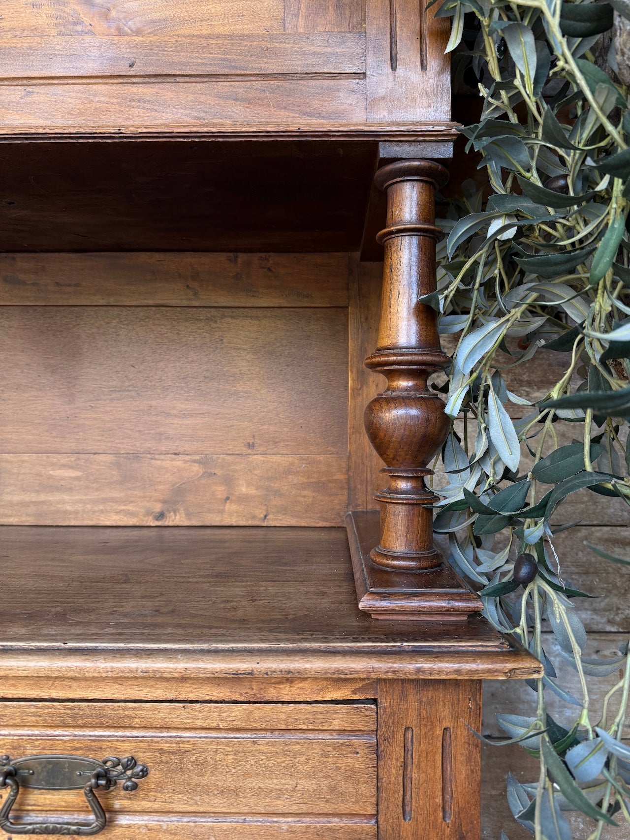 Handsome glazed French dresser