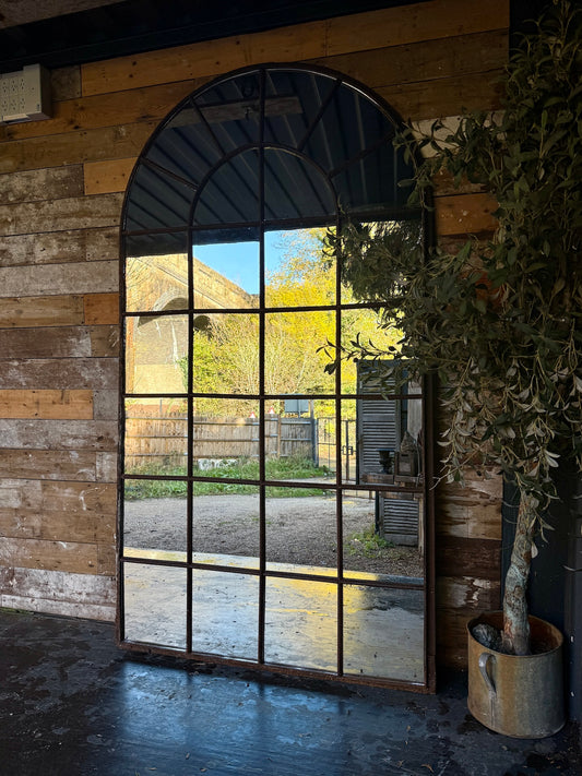 Fabulous industrial crittall mirrored window frame