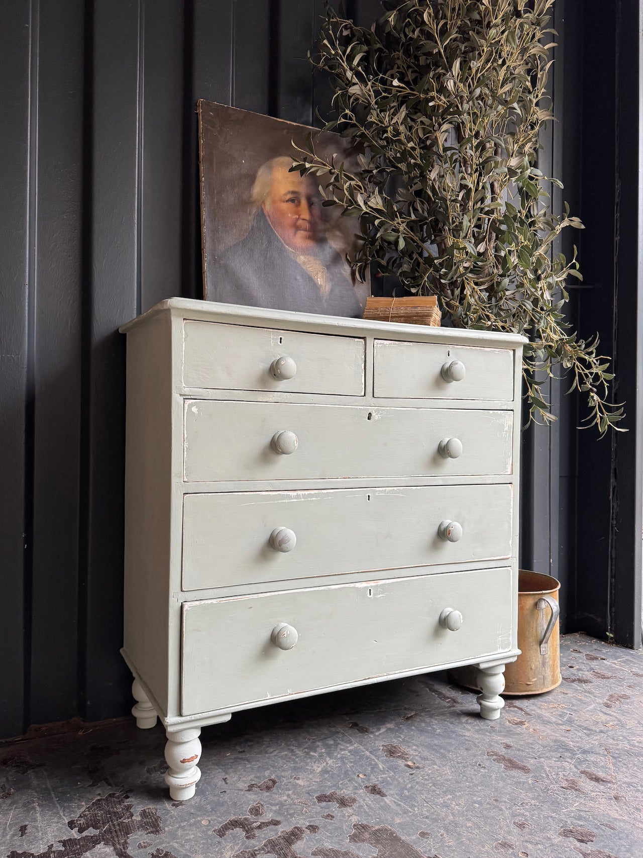 Gorgeous handpainted Victorian chest of drawers