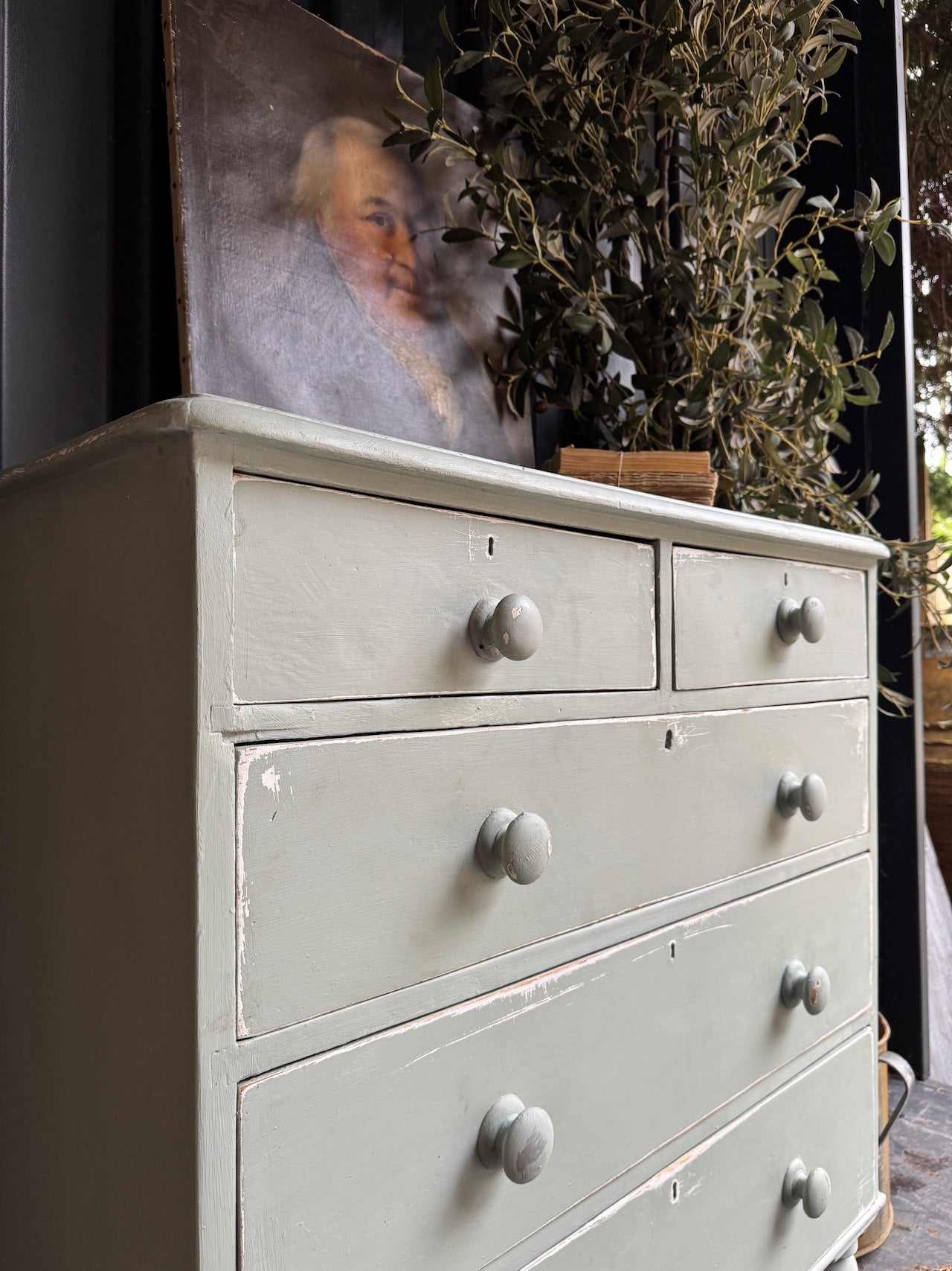 Gorgeous handpainted Victorian chest of drawers