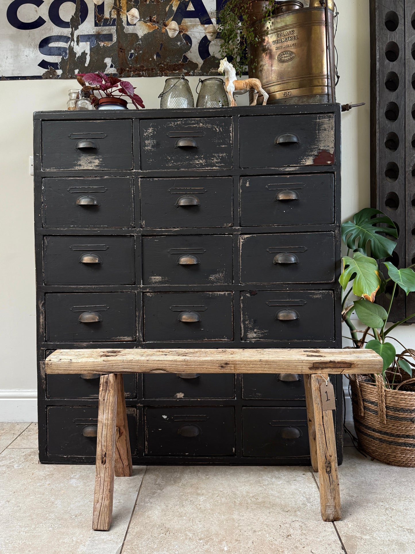 Reclaimed elm benches