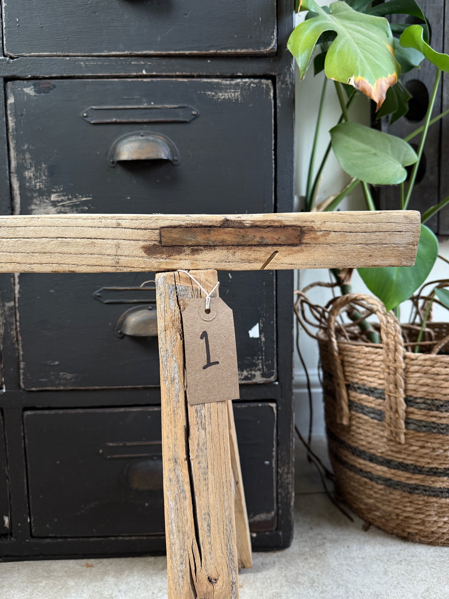 Reclaimed elm benches