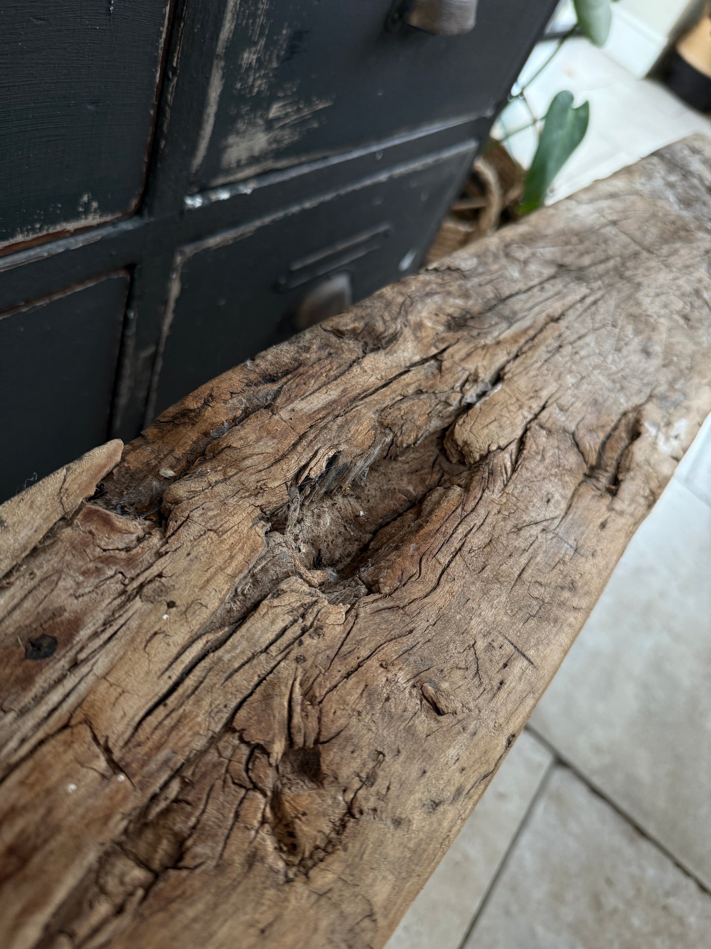 Reclaimed elm benches