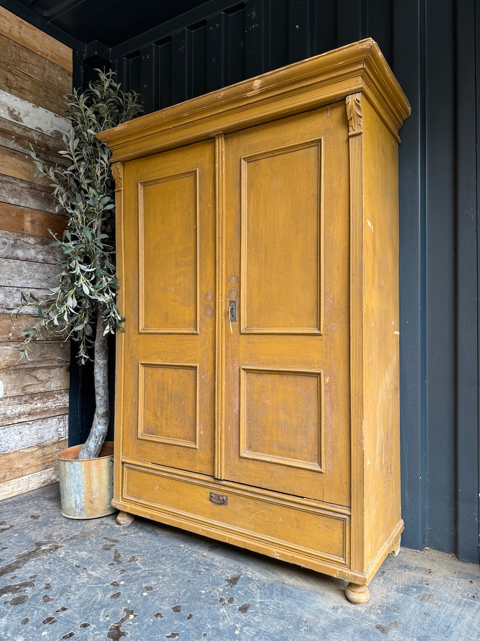 The Rustic Mustard Cupboard / Wardrobe