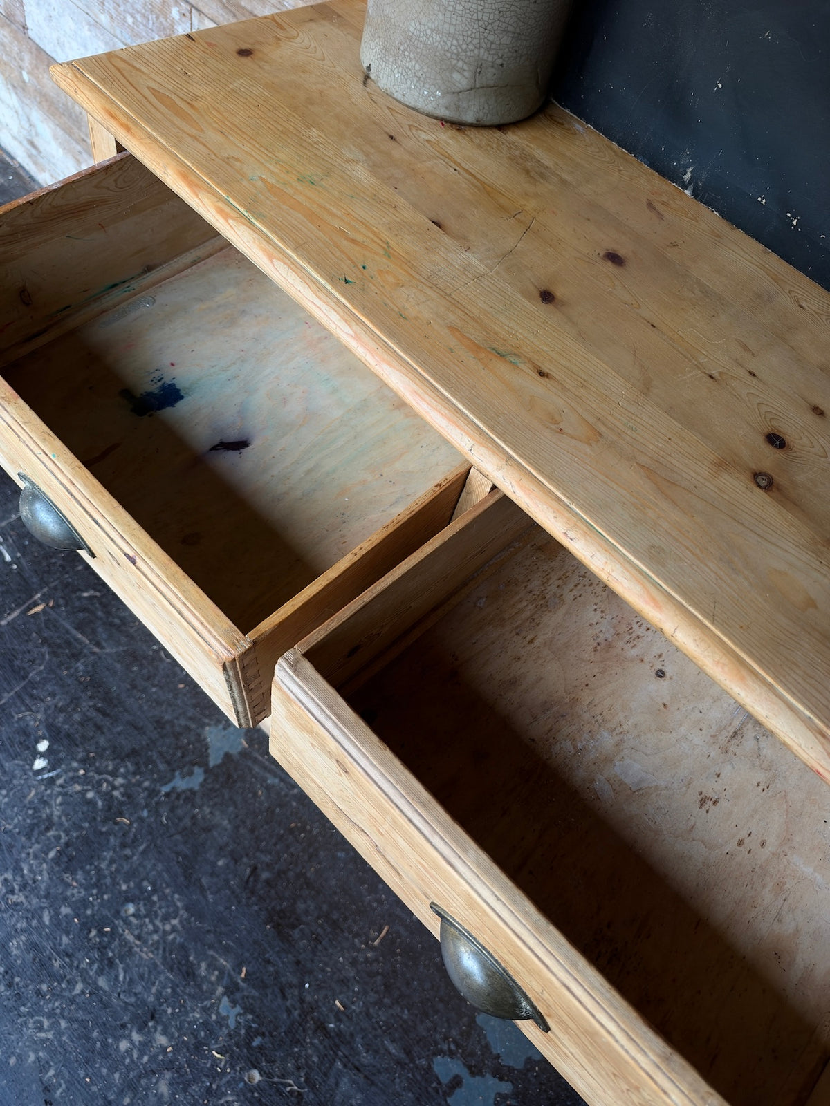 Rustic old pine sideboard