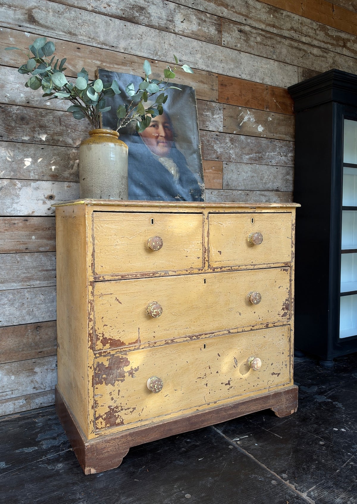 Distressed Victorian chest of drawers