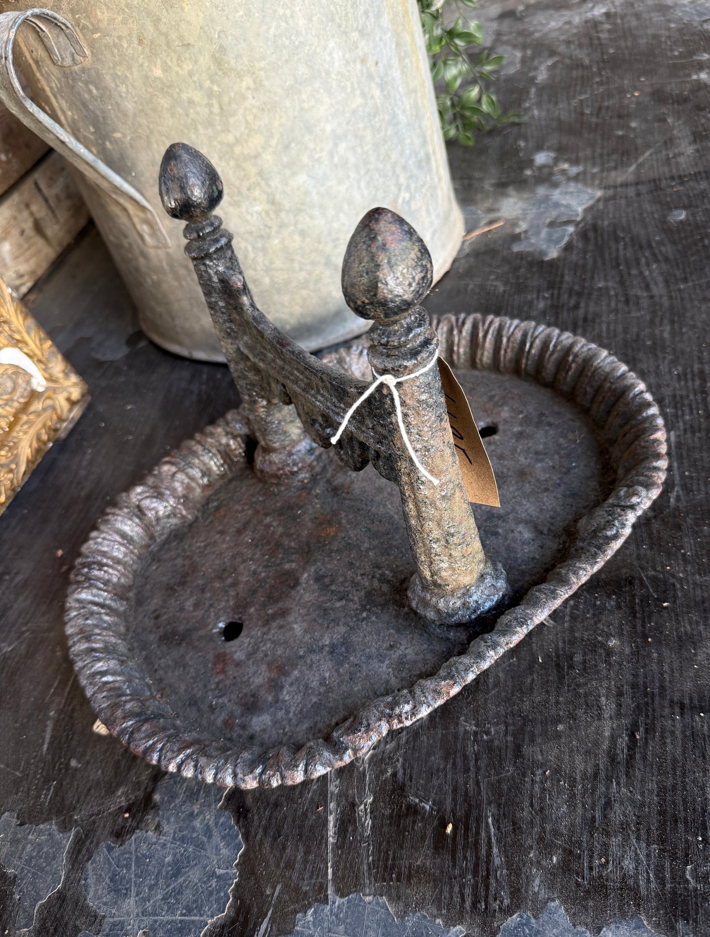 Cast iron boot scraper