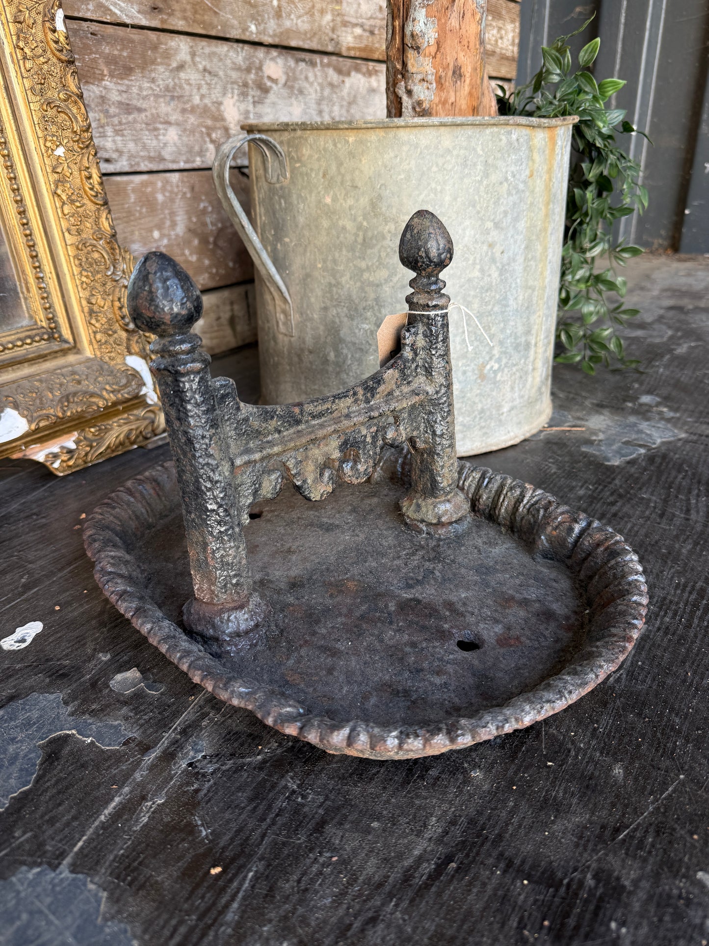 Cast iron boot scraper