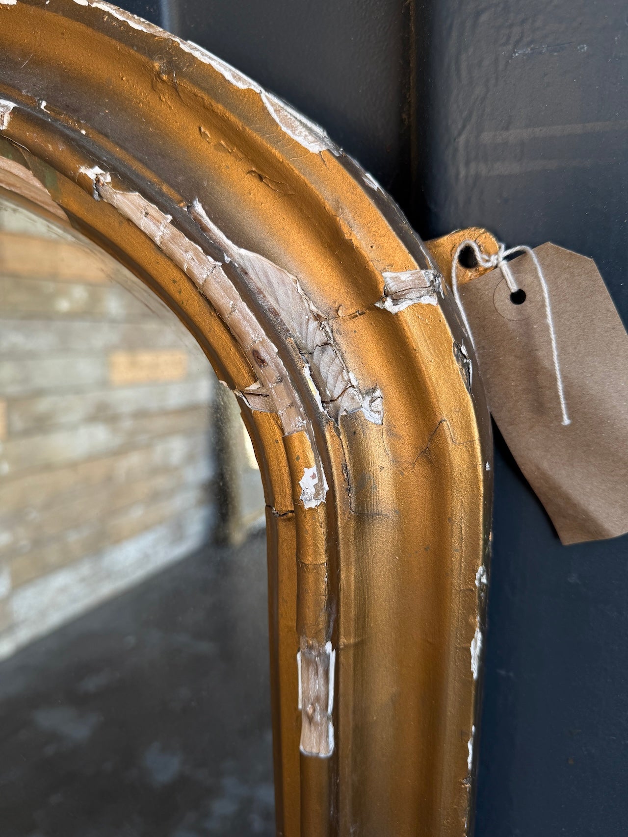 Big gilt overmantle mirror