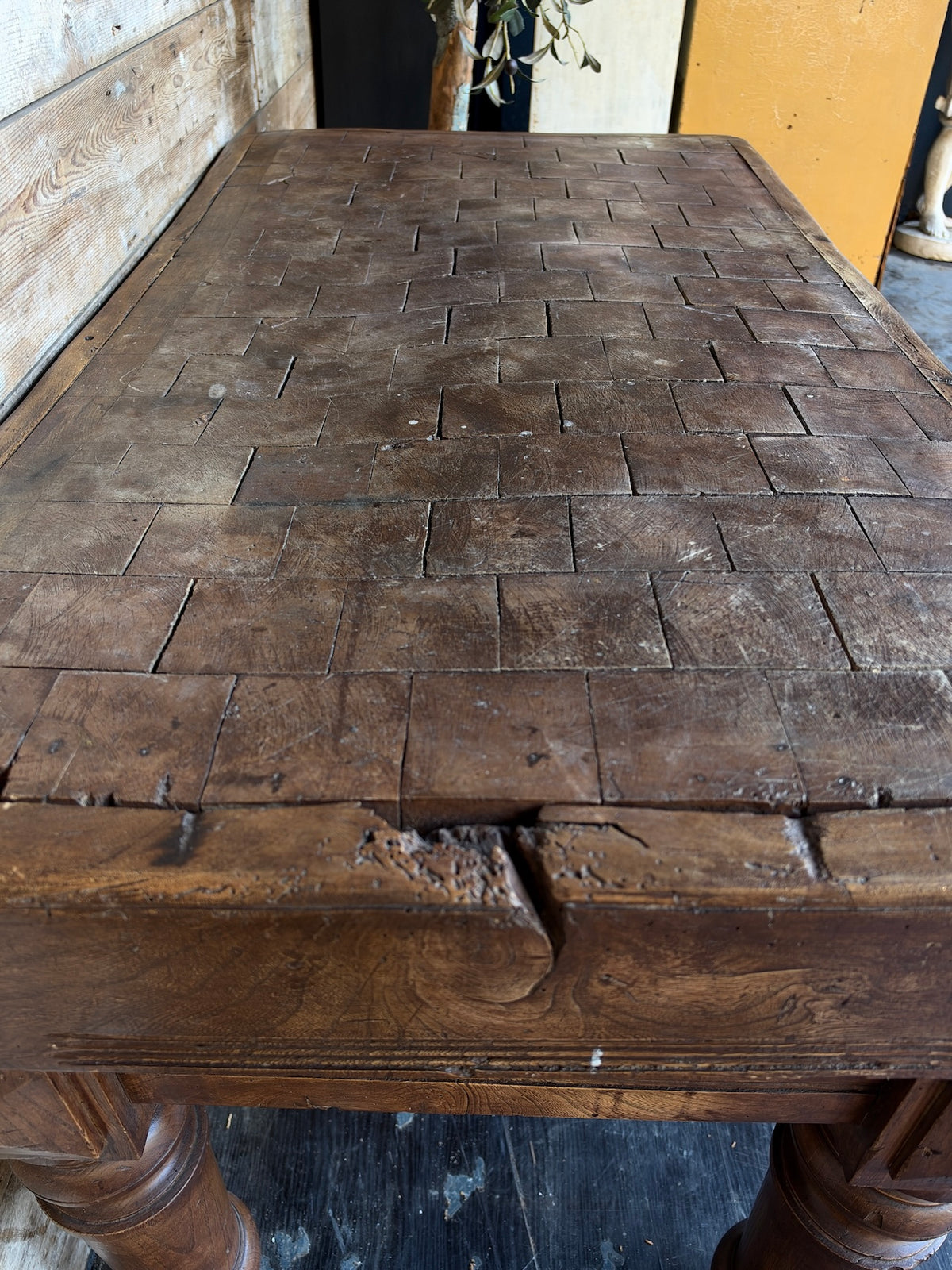 Antique Butcher's Block