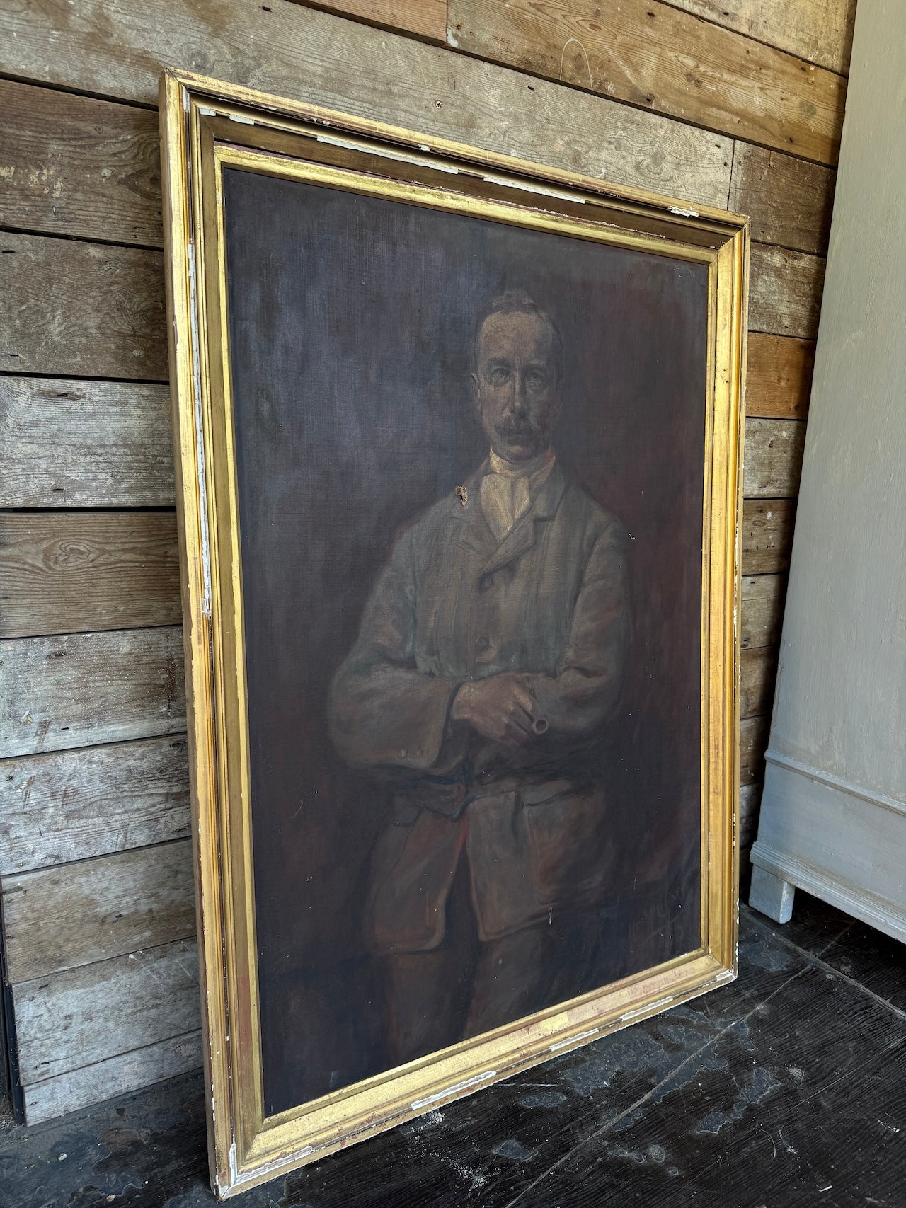 Large portrait painting