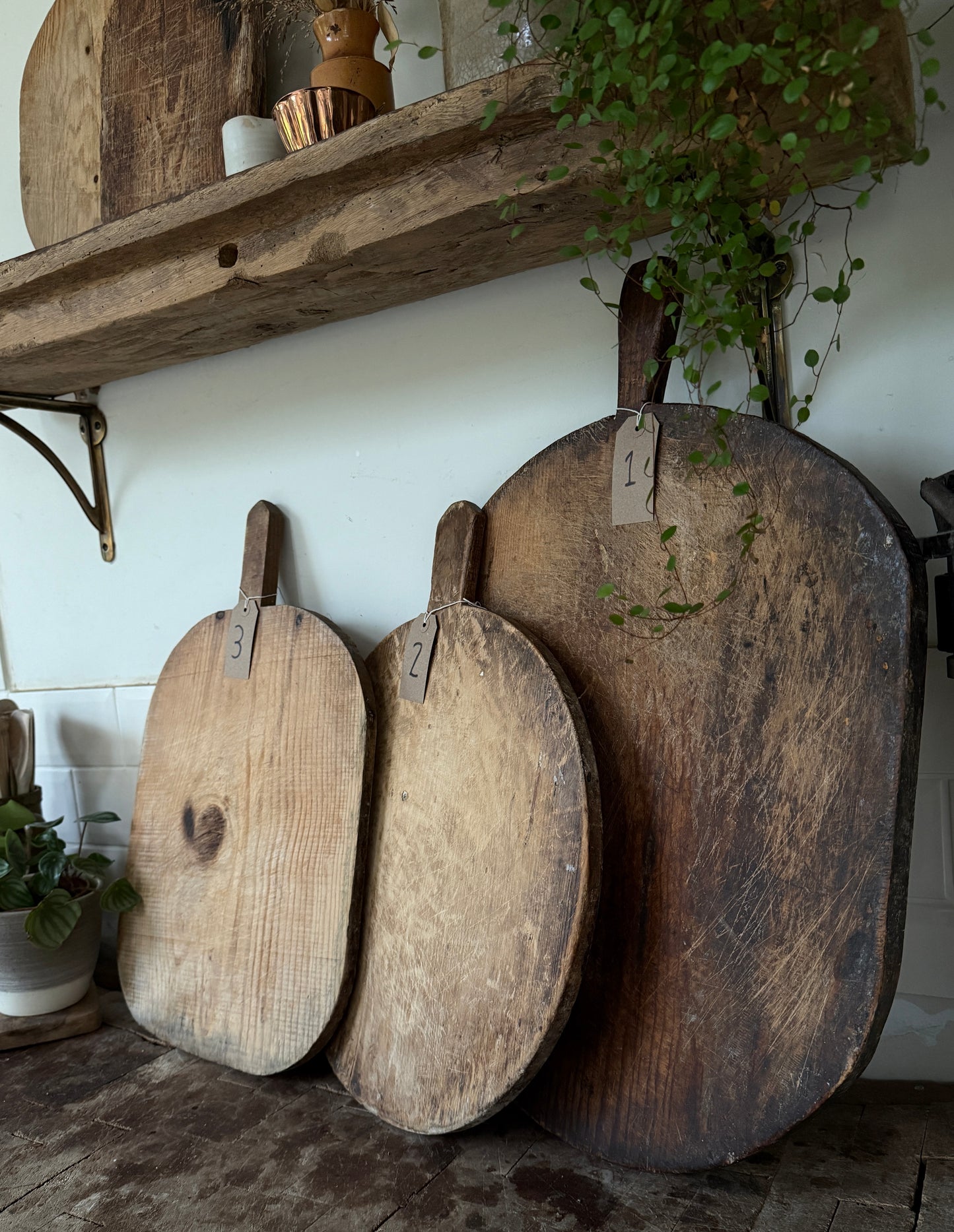 Vintage rustic bakers boards