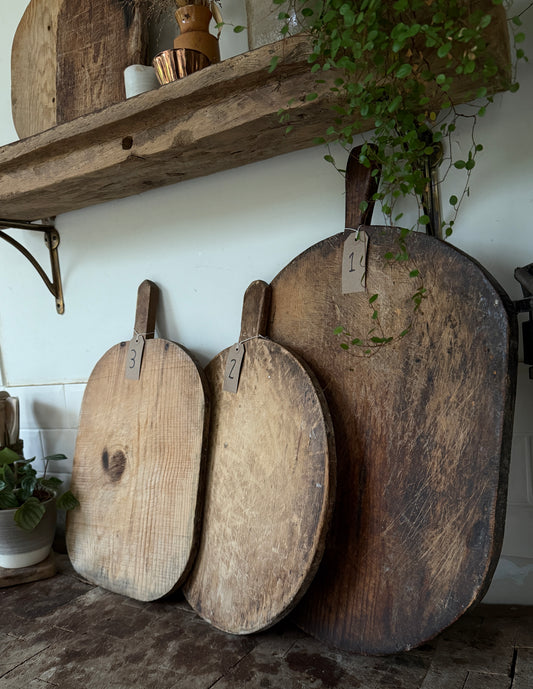 Vintage rustic bakers boards