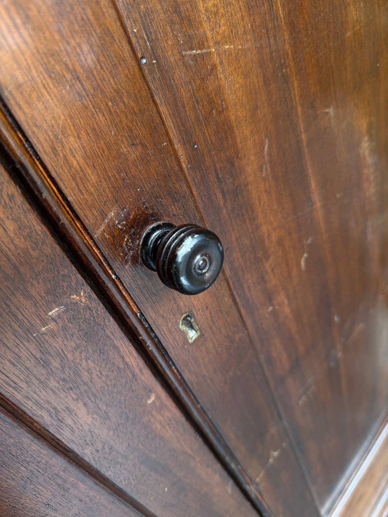 Victorian mahogany cloaks cupboard