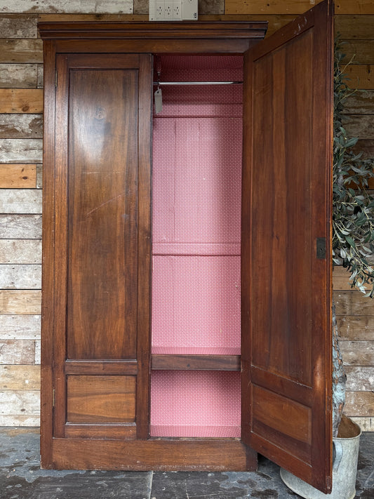Victorian mahogany cloaks cupboard